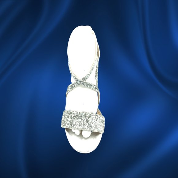 Badgley Mischka Spectacular 4" Glitter Heels 8 - Picture 4 of 4